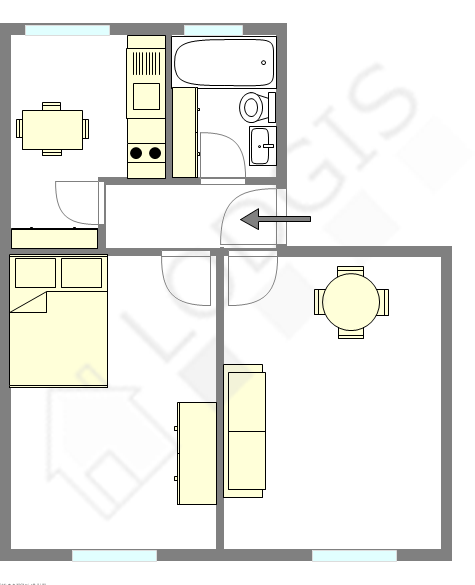 Apartamento París 5° - Plano interactivo