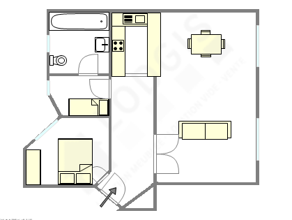 Wohnung Paris 16° - Interaktiven Plan