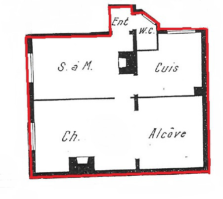 Appartement Paris 17° - Plan interactif