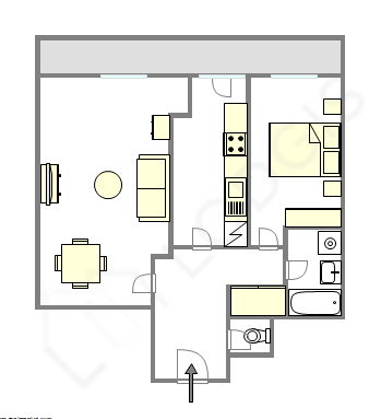 Appartement Meudon - Plan interactif