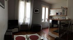 Wohnung Levallois-Perret - Wohnzimmer