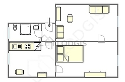 Apartamento París 14° - Cuarto de baño