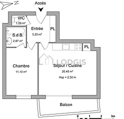 Wohnung Lyon 3°