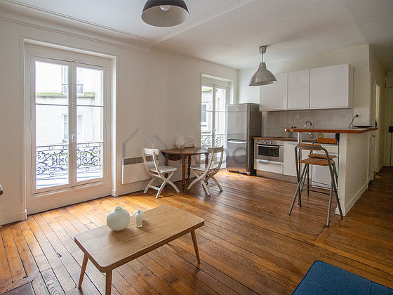 Rental apartment 1 bedroom with fireplace Paris 18° (Rue Des ...