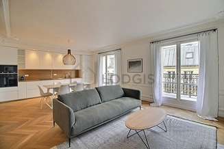 Rental apartment 2 bedroom with elevator and fireplace Paris 16