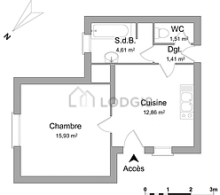 Apartamento Hôpitaux-Facultés