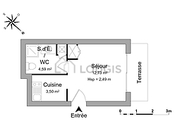 Wohnung Pont de Beraud - Badezimmer