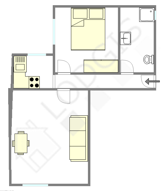 Apartamento París 5° - Plano interactivo