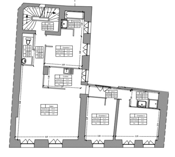 Apartment Bordeaux Centre - Interactive plan