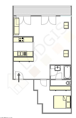 Appartement Paris 16° - Plan interactif