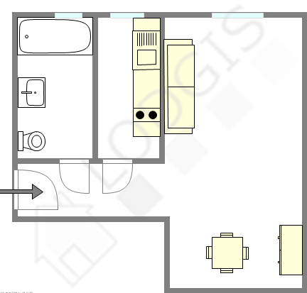 Apartamento París 15° - Plano interactivo